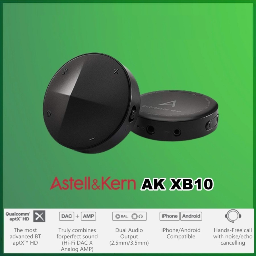 Astell&Kern AK XB10 Bluetooth DAC/Amp Portable Hitam