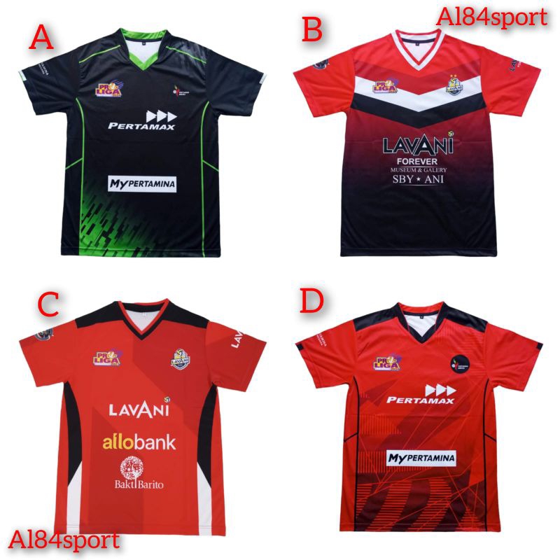 Jersey full printing voli ball pria LAVANI,PERTAMAX kaos Proliga terlaris