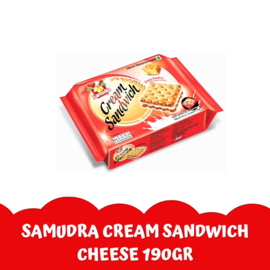 

Samudra Cream Sandwich Cheese 190g isi 10 pcs