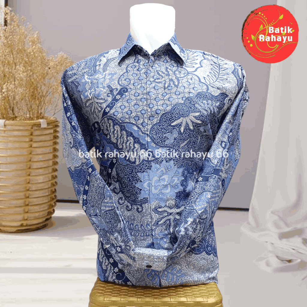 Kemeja batik lengan panjang/batik  pria lengan panjang/kemeja batik pria katun 40s/batik pria lengan