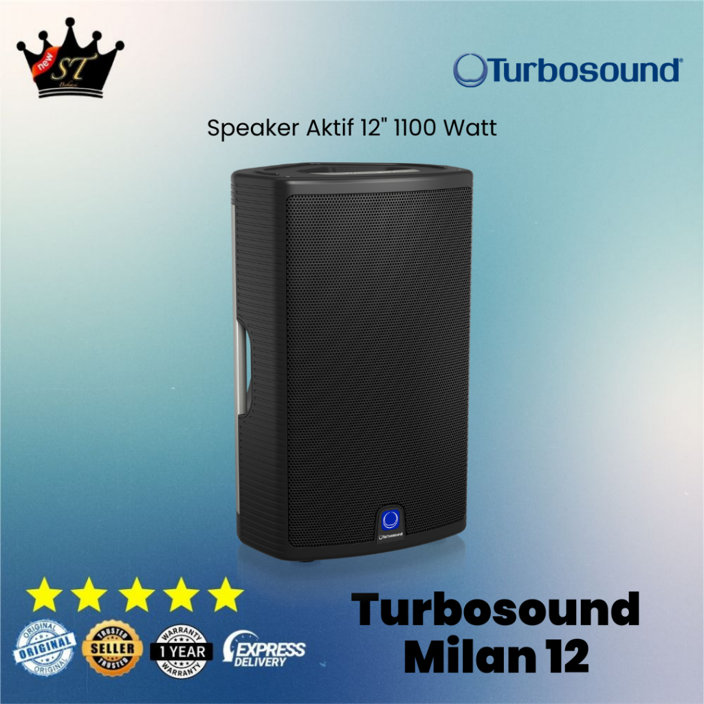 Turbosound Milan 12 M12 Harga Satuan 12 M-12 Speaker Aktif 1100 Watt