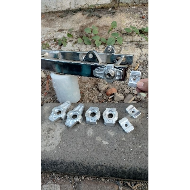 STOPER SWING ARM FIZR/KAZE/JUPITER/VEGA HANDMADE FULL ALMUNIUM OK