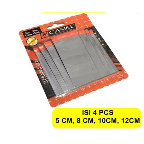 CAMEL Kape Set  4 PCS Scraper Gipsum Kape Dempul Gipsum 4pcs BESAR-KECIL / PER SET