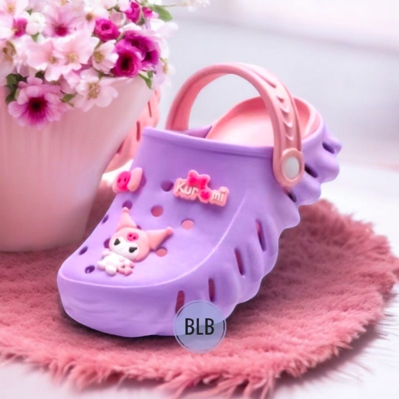 Sandal Anak Perempuan Sandal Anak Perempuan Tali Belakang Kuromi Terbaru Sandal Selop Kuromi Anak Ce