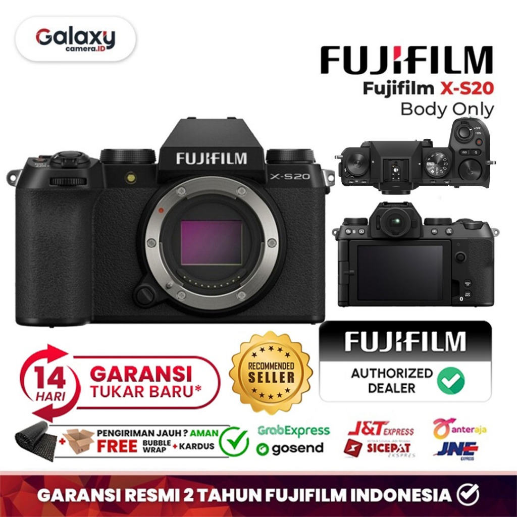 Fujifilm X-S20 Body Only BO Kamera Mirrorless Fuji XS 20 XS20 Resmi