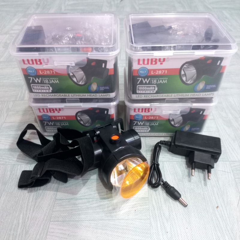 Headlamp Senter Kepala Luby 7 Watt