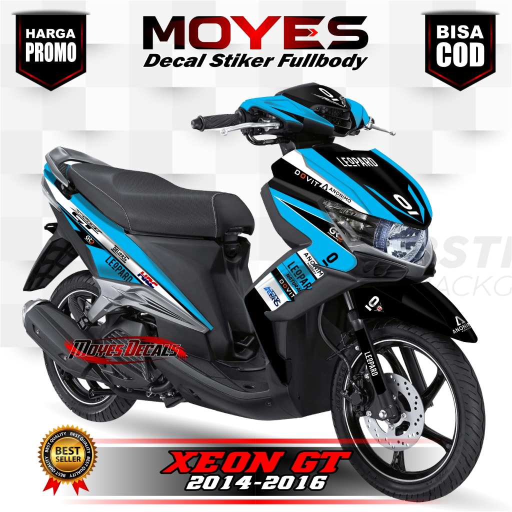 Decal Motor Xeon GT 125 - Stiker Motor Xeon GT 125 Fullbody Premium - Variasi Motor Xeon GT 125 VIRA