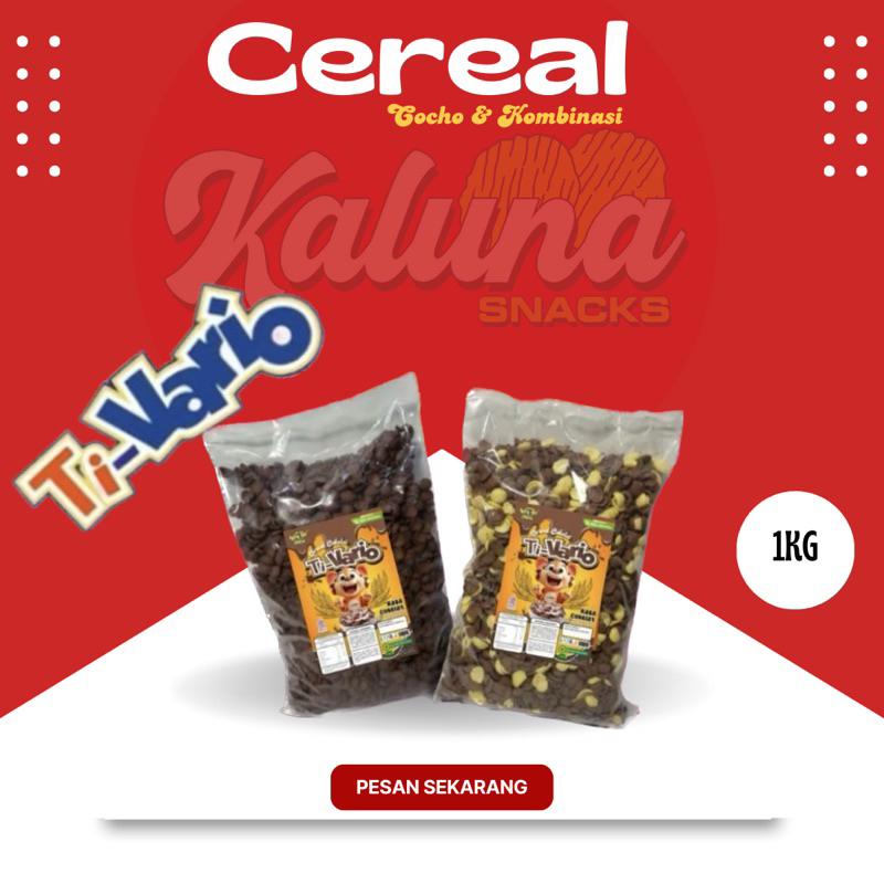 

Ti Vario Cereal (1KG dapat 2 Varian Rasa Choco dan Kombinasi @500gram)