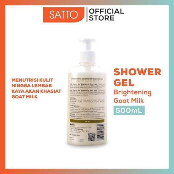 Satto Shower Gel Brightening Goat Milk 500ml