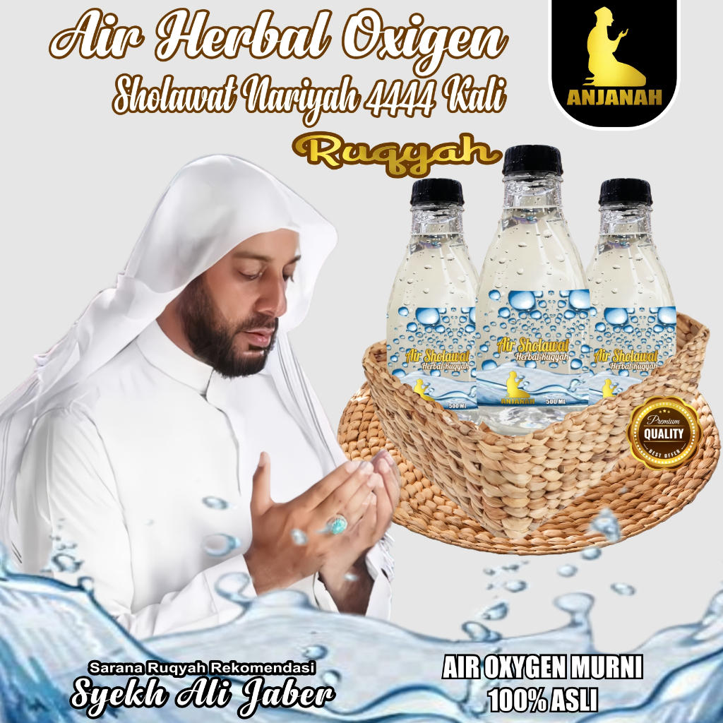 

Air Herbal Ruqyah Oxygen Anjanah Sholawat Nariyah 4444x Obati Depresi Gila Gangguan Jiwa Anak Rewel