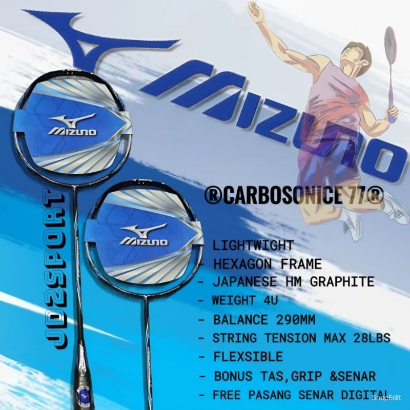 RAKET MIZUNO ORIGINAL 100% JAPAN ASLI