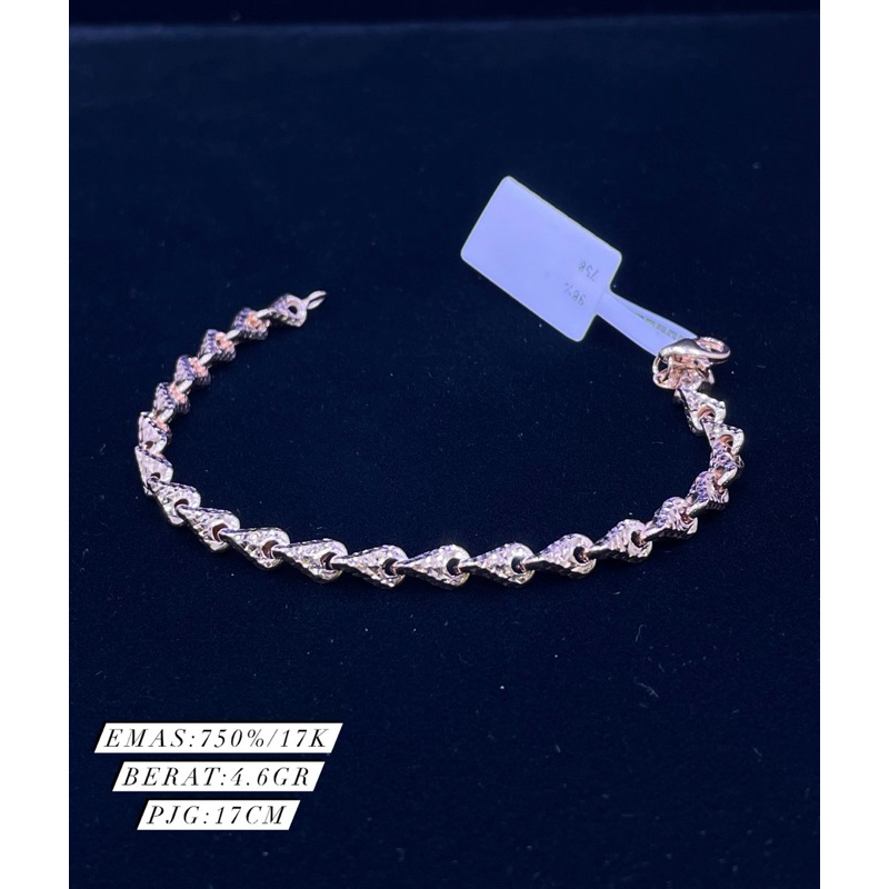 gelang emas 750%/17k