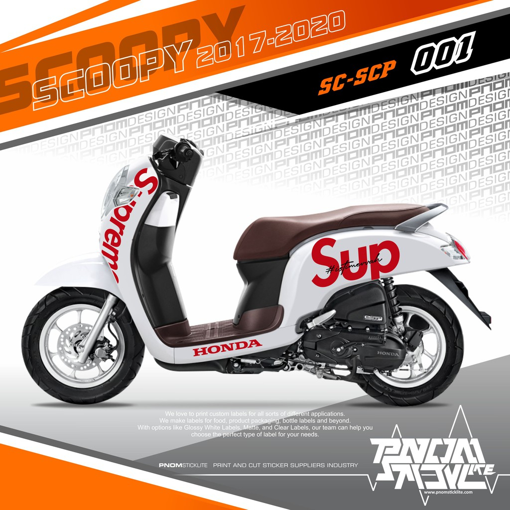 Striping Scoopy Cutting Sticker Scoopy Supreme SC SCP P001- 1020