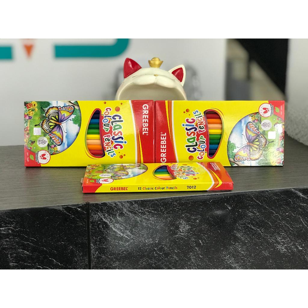 

GREEBEL PENSIL WARNA 7012 CLASSIC COLOR ISI 12 Colouring Color Pencil