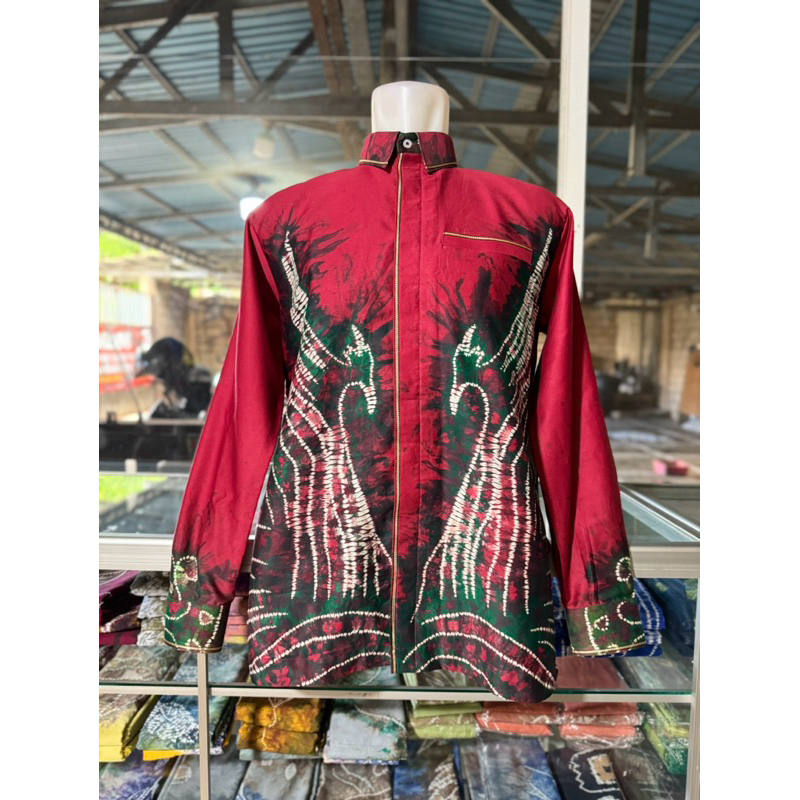 Kemeja Sasirangan Pria Lengan Panjang