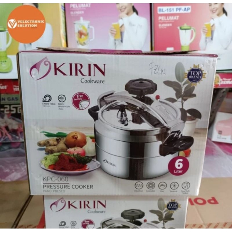 PRESTO KIRIN KPC 060 - PRESTO KIRIN 6 LITER - PANCI PRESTO 6 LITER - PRESSURE COOKER 6 LITER - PREST