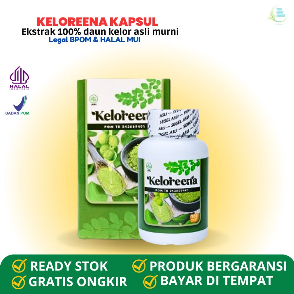 Obat TB Kelenjar Getah Bening - TBC Kelenjar Herbal Alami KELOREENA Kapsul Ekstrak Daun Kelor