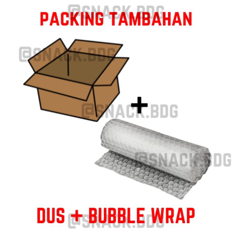 

Dus + Bubble Wrap untuk Packing Tambahan