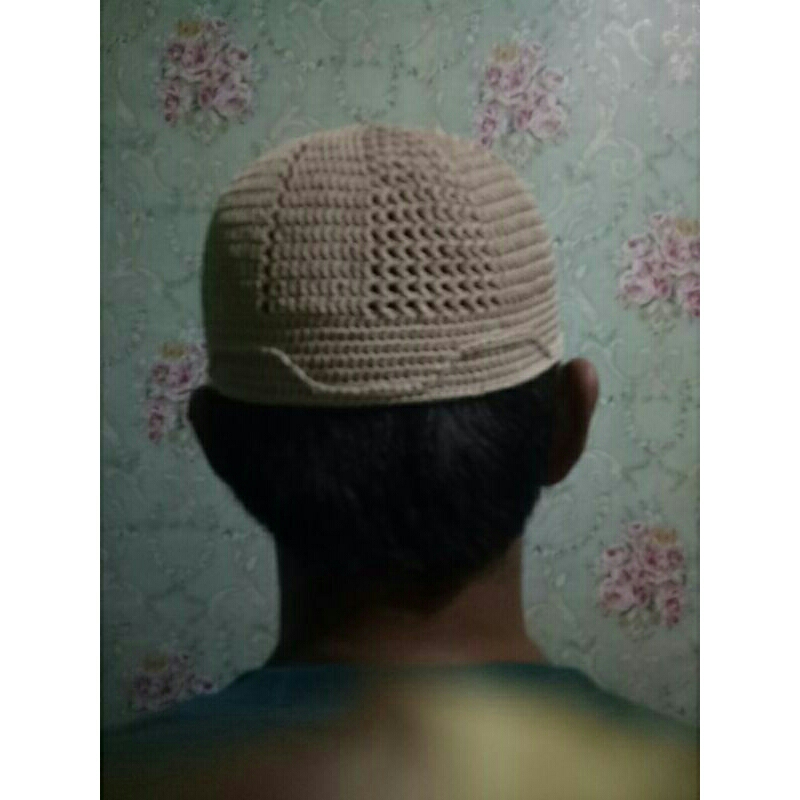kopiah rajut asli tangan berkualitas