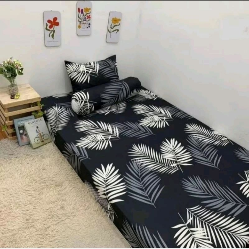 Sprei motif daun Sprei motif bunga Sprei termurah Sprei aesthetik Sprei kekinian Sprei 90/120/160/18