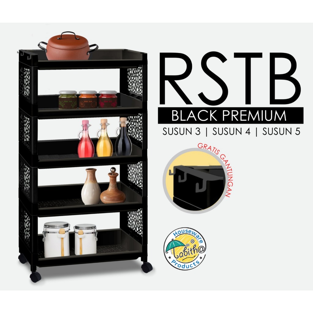 [COD] Tabitha Rak Susun / Rak Yoyo / Rak Plastik Jumbo Tingkat Serbaguna Rak Dapur - Tabitha RSTB