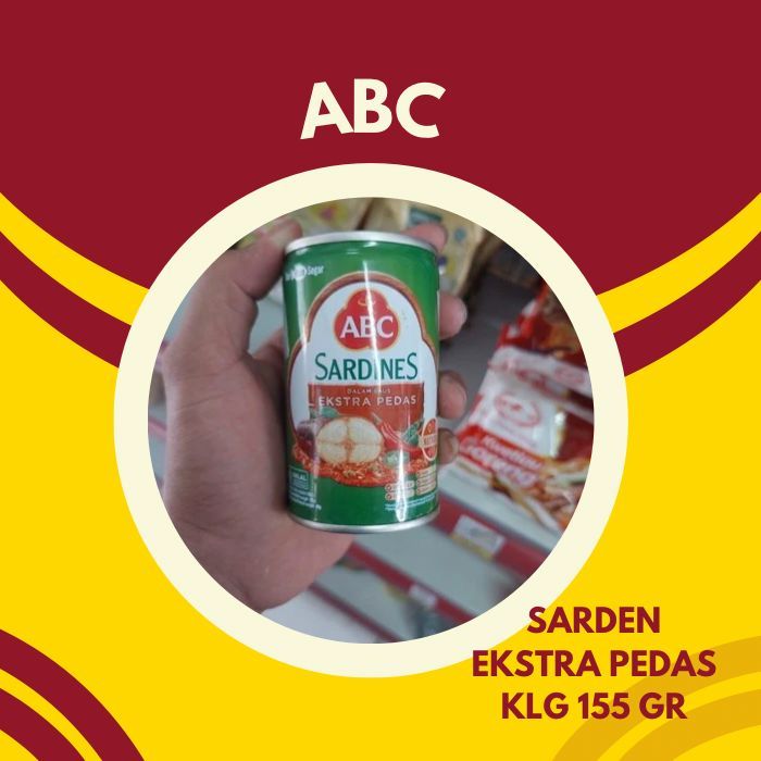 

ABC kaleng sarden ekstra pedas 155 gr