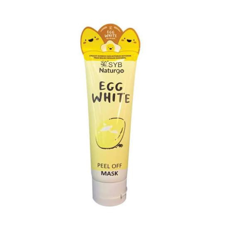 syb naturgo egg white peel off mask 80g - syb egg white peel off mask