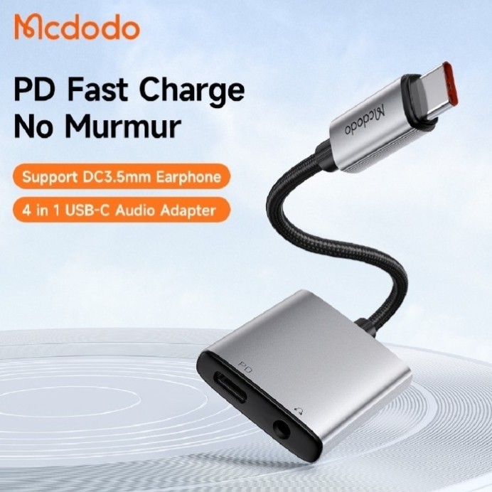 Converter Jack Audio Type C To C dan Aux 3.5mm 60W Konektor Audio Type C Iphone Android Splitter