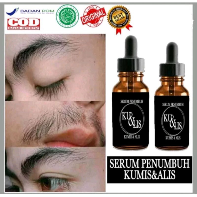 Serum penumbuh bulu kumis dan alis terampuh tanpa efek samping aman di gunakan untuk pria dan wanita