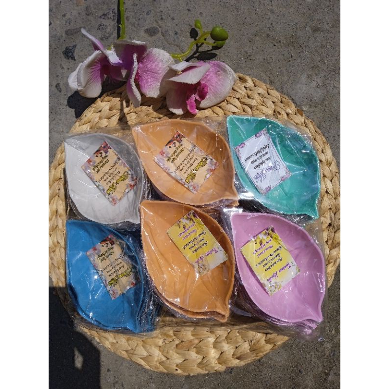 MANGKOK DAUN LOKAL kemas plastik | souvenir pernikahan khitan ulangtahun unik lucu