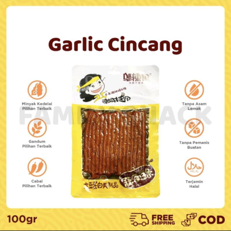 

Latiao Rasa Garlic Cincang 100gr