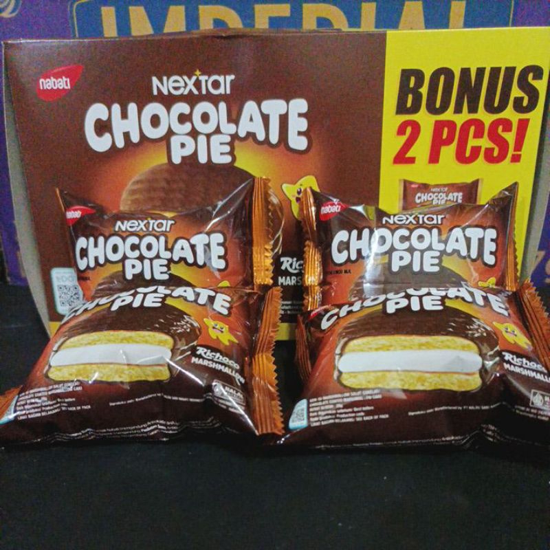 

Nextar chocolate pie marshmallow 1box + 2pcs