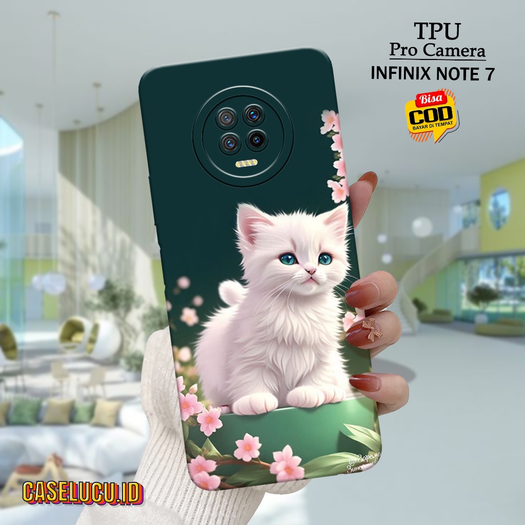 Casing Hp Infinix Note 7 Terbaru Fashion Case Kucing Case Hp Infinix Note 7 Soft Case Hp Infinix Not