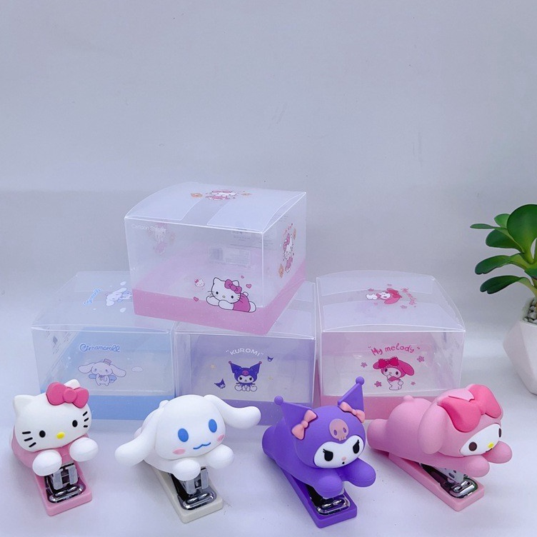 

KODE C63W STAPLES 3D SANRIO LUCU STAPLER SANRIO HEKTER CINNAMOROL MELODY KUROMI