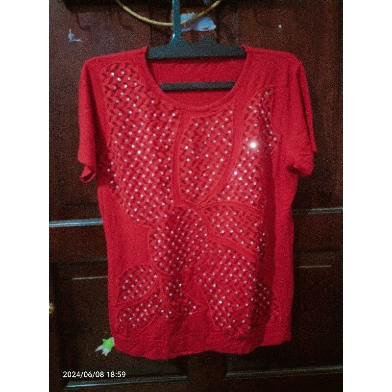 Blouse atasan bahan kaos PL/Preloved kaos wanita/Kaos cewek PL/kaos wanita PL/kaos PL