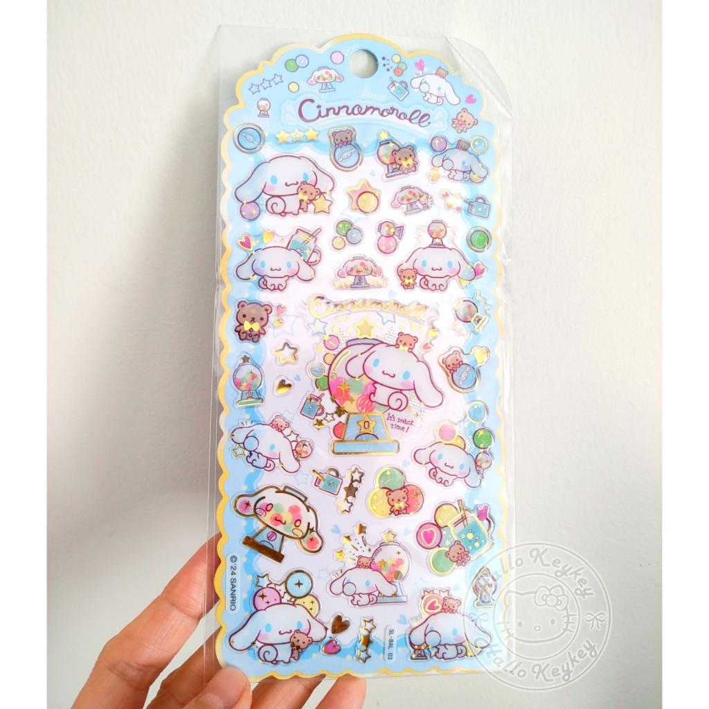 

stiker timbul list gold cinnamoroll sanrio license