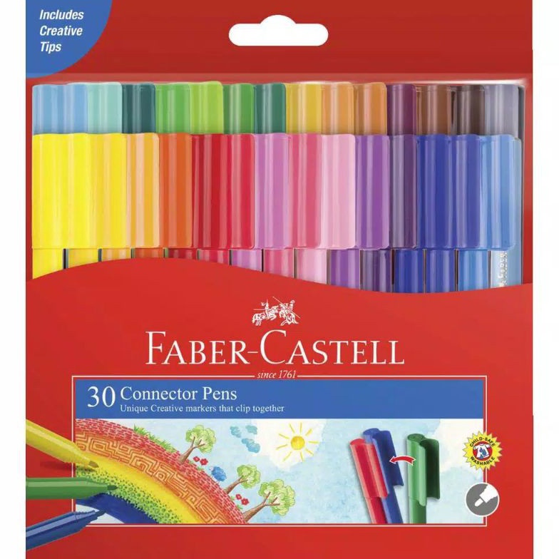 

CEPAT Connector Pen 3 Warna Faber Castell Spidol Warna