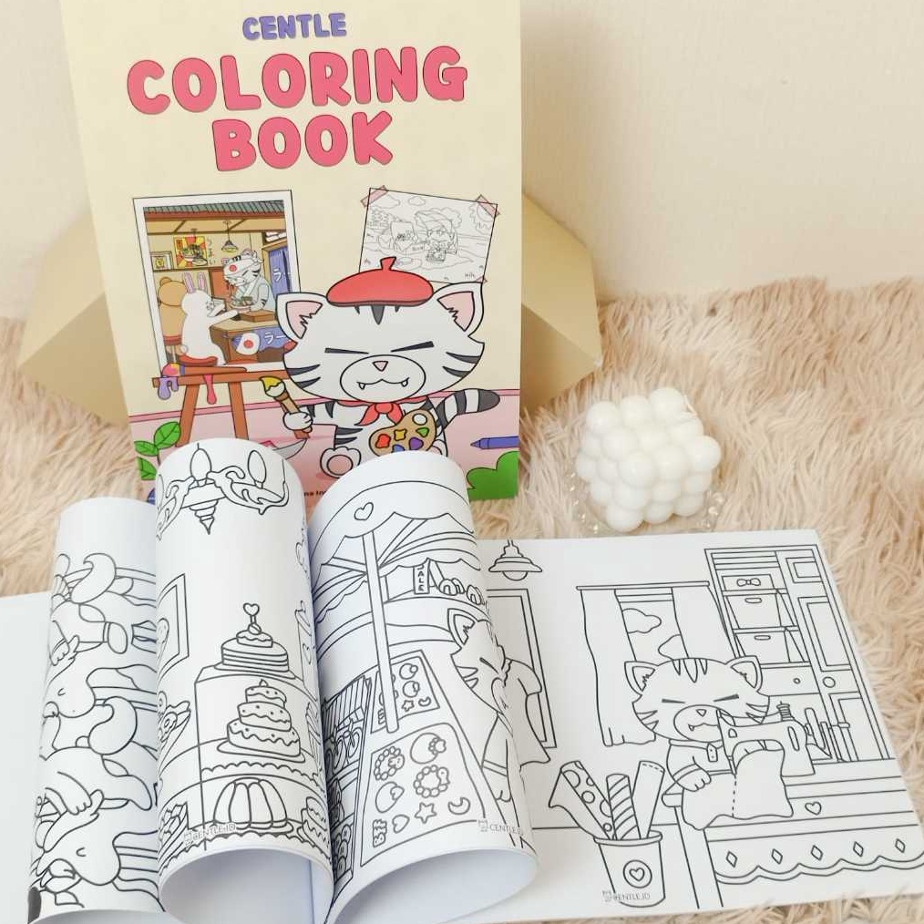 

KODE U87B Buku Mewarnai Anak2 Centle A4 Colouring Book Centle