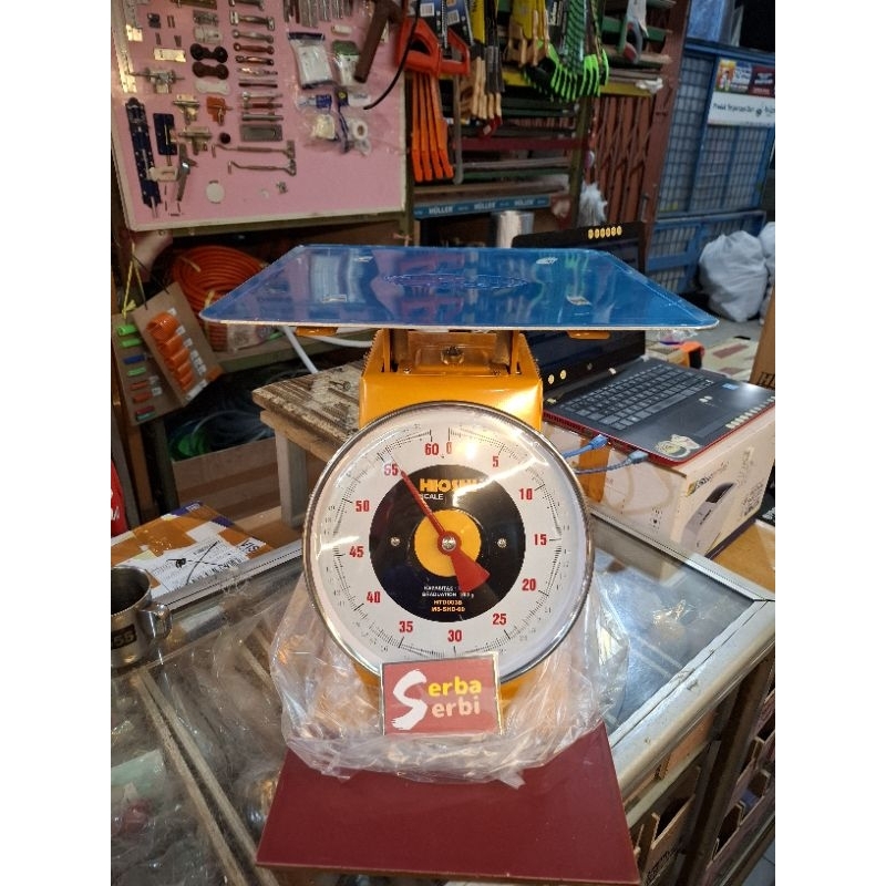 (60KG TIMBANGAN DATAR) Timbangan rata serbaguna Scale piring stainless stell