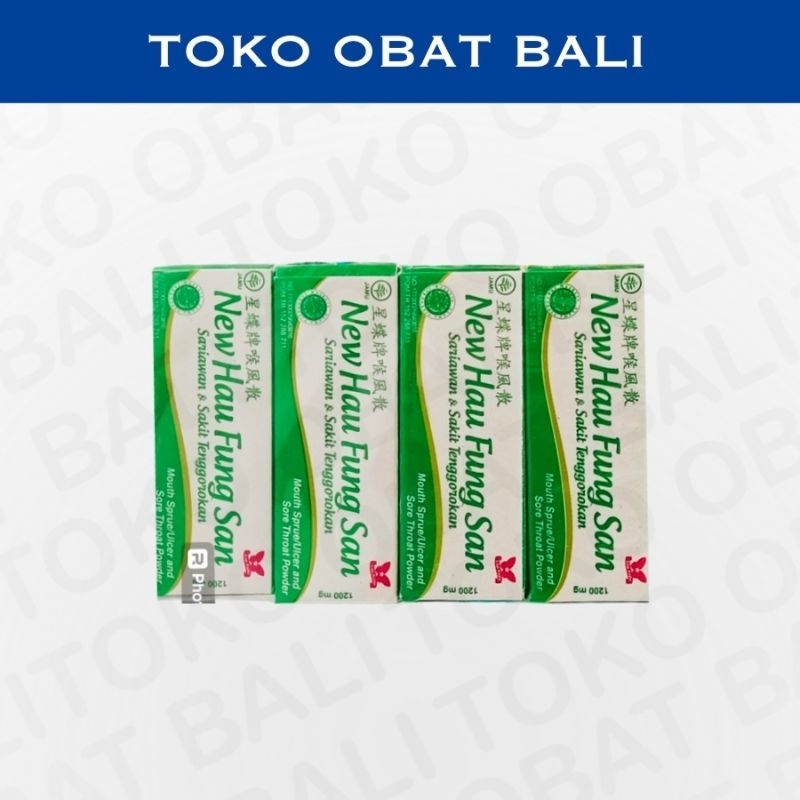 New Hau Fung San / Au Hong Sua 1200mg isi 12 Obat Sakit Tenggorokan dan Sariawan