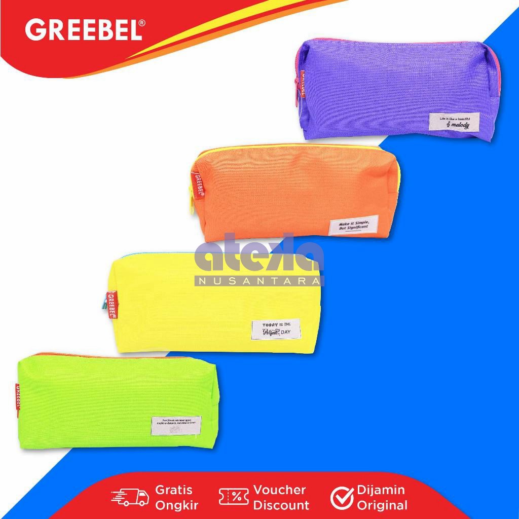 

GREEBEL PENCIL BAG 0303-23 - /Tempat Pensil - Kotak Pencil Pen anak lucu cute warna warni - Penyimpanan Alat Tulis
