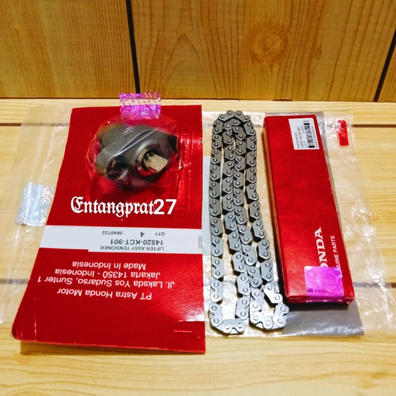 Rantai keteng KCW + Tonjokan keteng Honda Megapro new/Verza 150/CRF 150