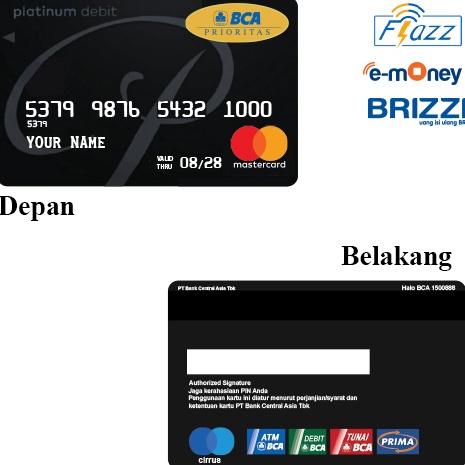 Flash Sale  CUSTOM FLAZZ BCA GENERASI 2 NFC  BCA PRIORITAS