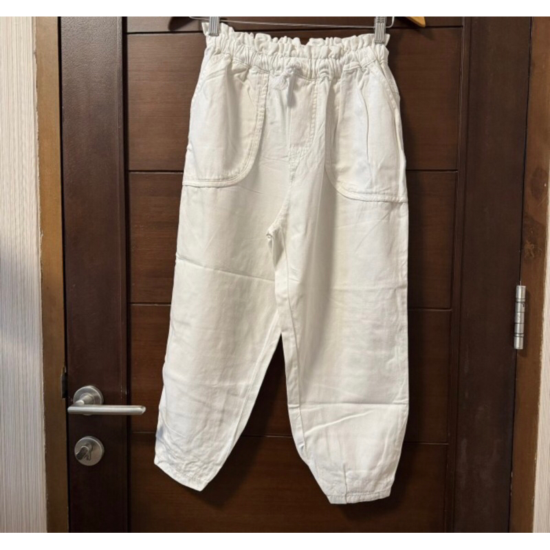 preloved celana joger wanita putih