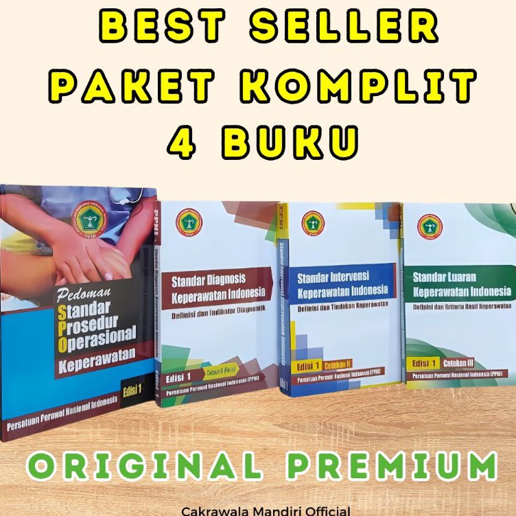 Trendy 4 buku PPNI SDKI SIKI SLKI dan SPOK ORIGINAL PREMIUM