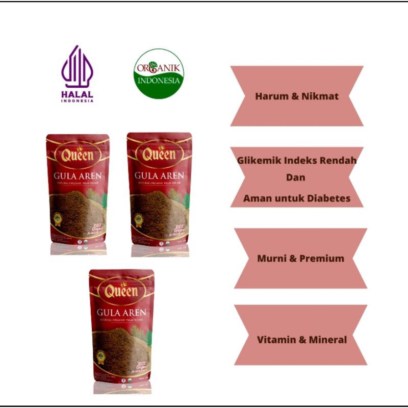 

Gula Aren Organik QUEEN 3 Pouch