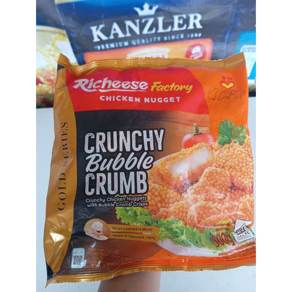 

NUGET CRUNCHY BUBBLE CRUMB RICHEESE / Nugget Richeese bubble crumb 500gr