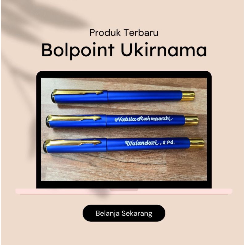 

bolpoint ukir nama langsung jadi,minimal order 3pcs