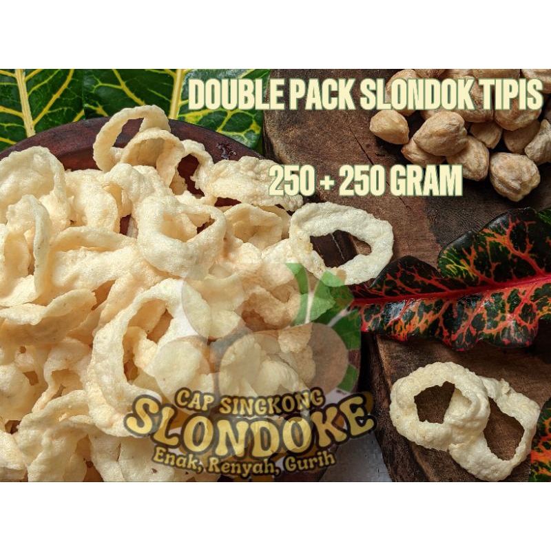 

Double Pack Slondok Tipis (250+250 gram) Khas Borobudur