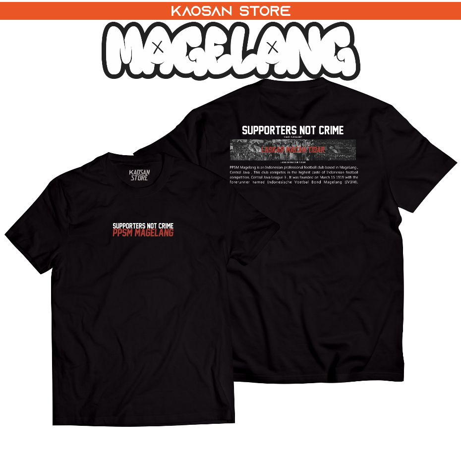 Kaos PPSM Magelang | Kaos Squadra Macan Tidar | Magelang Football | Suporter Magelang